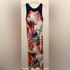 BROCHURE Tropical Print Sleeveless Maxi Dress